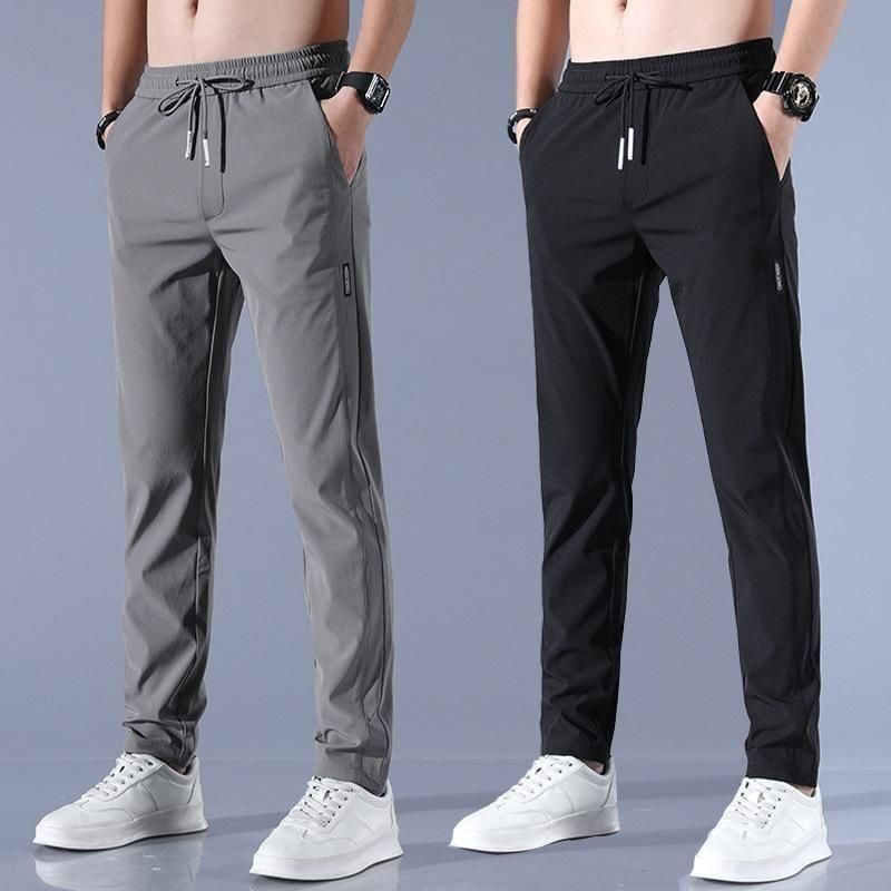 Pack of 2 Men’s Lycra Stretchable Track Pants | Quick-Dry, Regular Fit with Drawstring | Perfect for Sports, Gym & Everyday Casual Wear