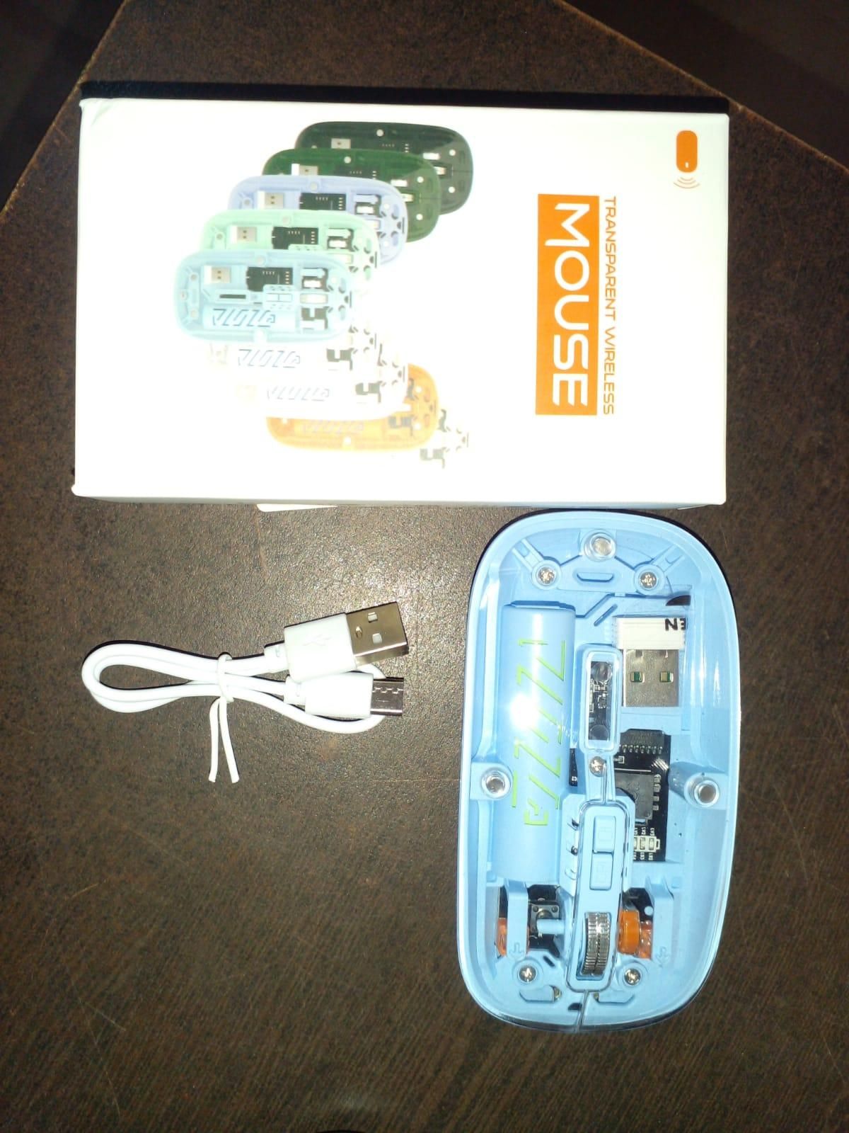Rechargeable Transparent Magnetic Wireless Mouse