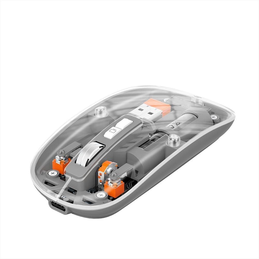 Rechargeable Transparent Magnetic Wireless Mouse