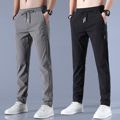 Pack of 2 Men’s Lycra Stretchable Track Pants | Quick-Dry, Regular Fit with Drawstring | Perfect for Sports, Gym & Everyday Casual Wear