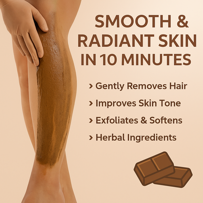 Chocolate Wax Powder for Hair Removal 80g (25 times )