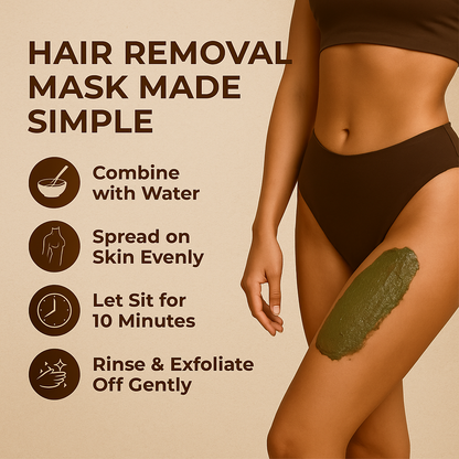 Chocolate Wax Powder for Hair Removal 80g (25 times )