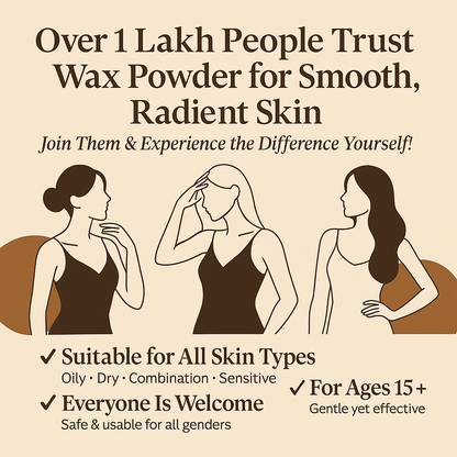 Chocolate Wax Powder for Hair Removal 80g (25 times )