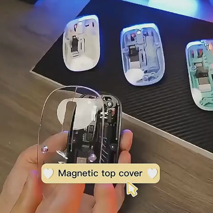 Rechargeable Transparent Magnetic Wireless Mouse